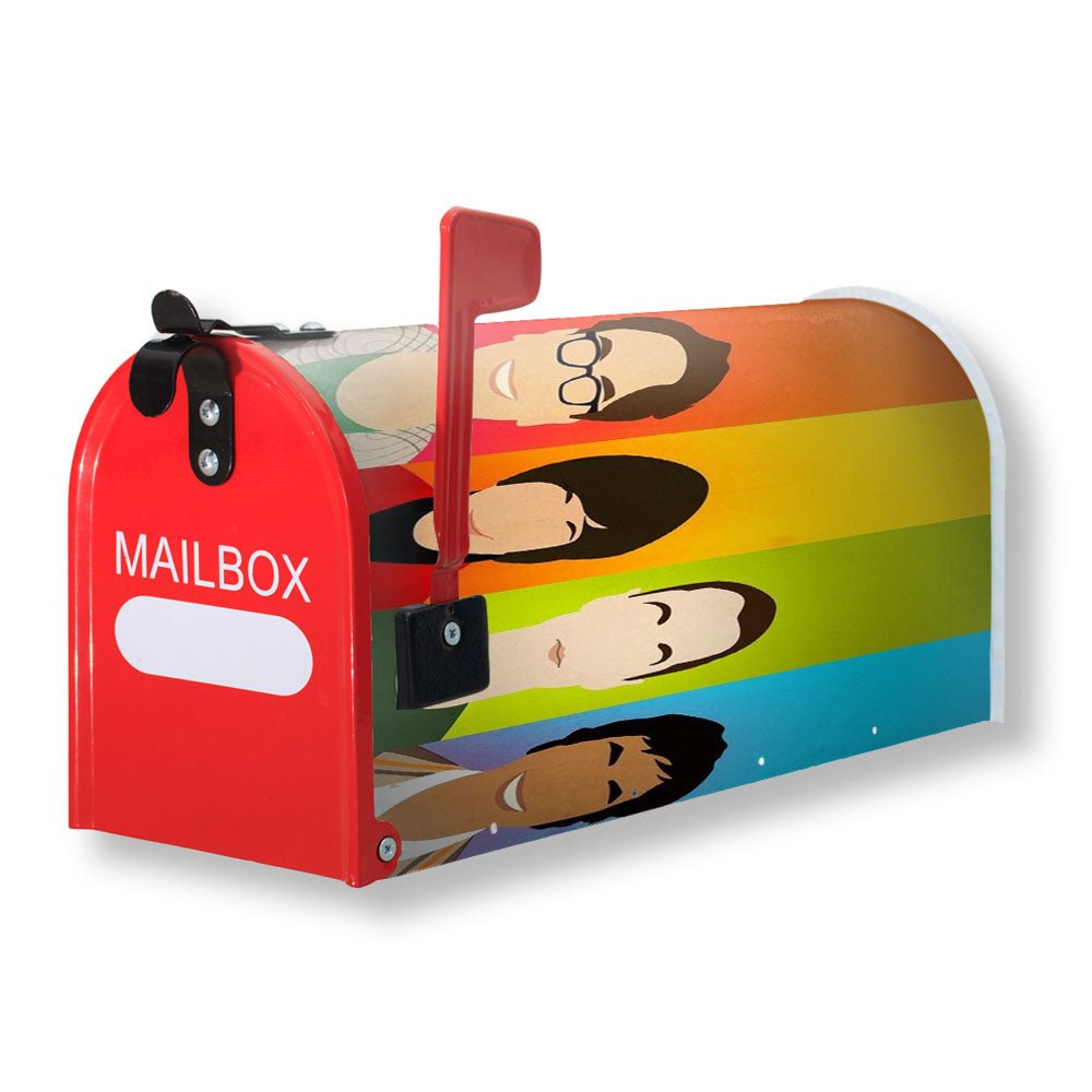 The Big Bang Theory Colours Magnetic Mailbox Cover - 18.0" x 21.0"