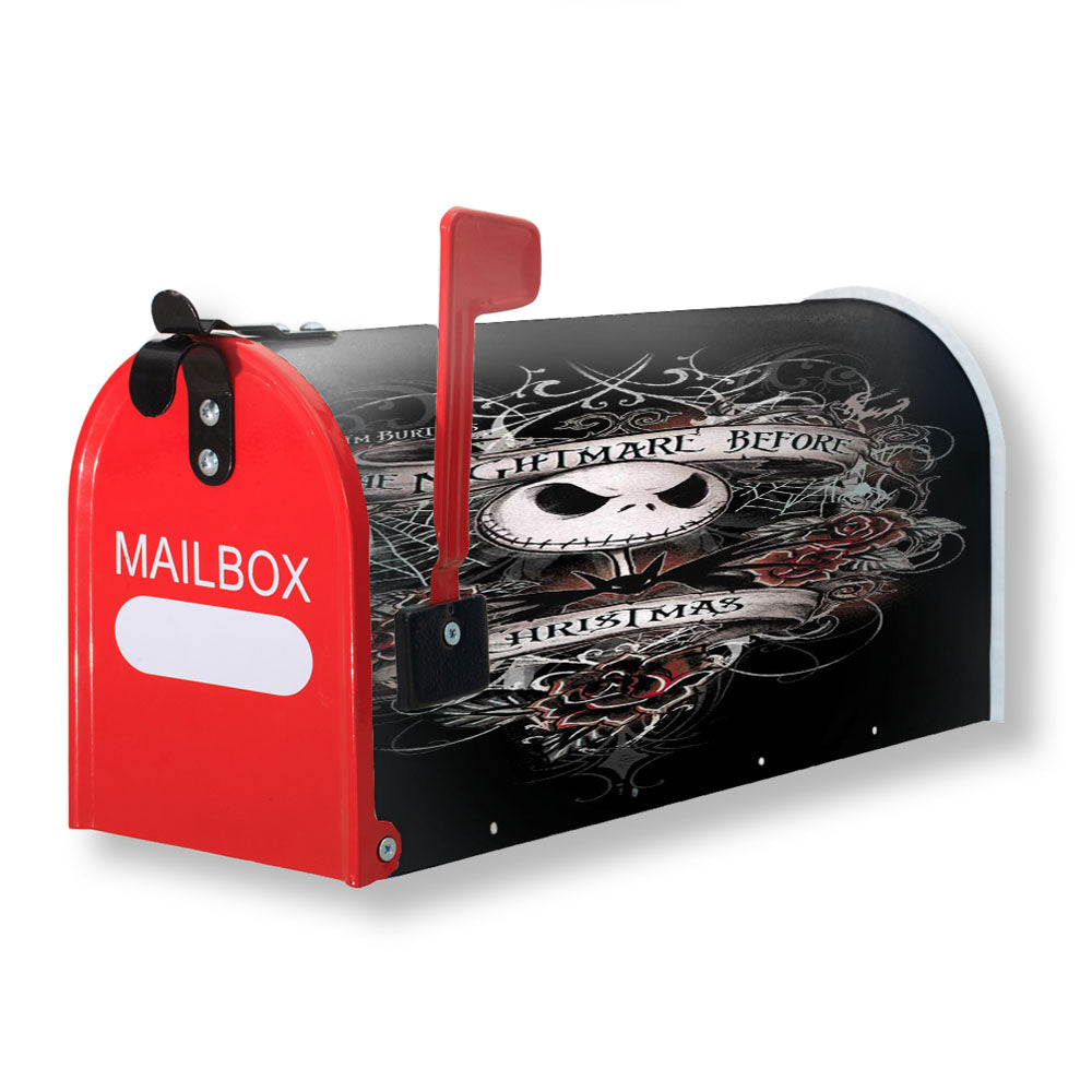 The Nightmare Before Christmas Black Magnetic Mailbox Cover - 18.0" x 21.0"