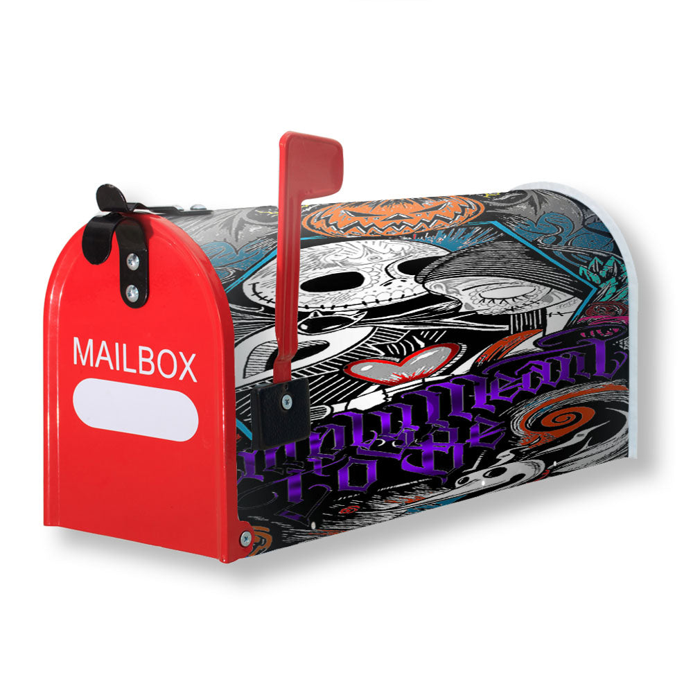 The Nightmare Before Christmas Jack Skellington And Sally Magnetic Mailbox Cover - 18.0" x 21.0"