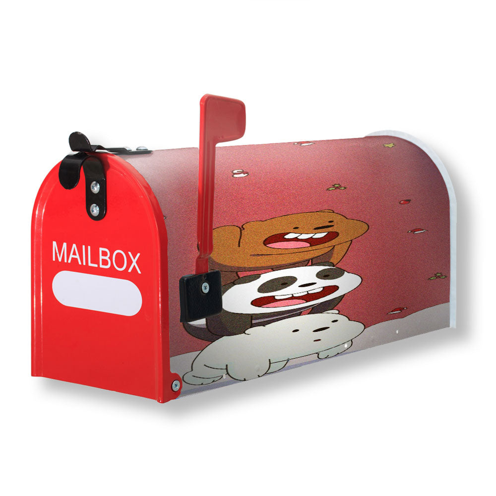 We Bare Bears Christmas Magnetic Mailbox Cover - 18.0" x 21.0"