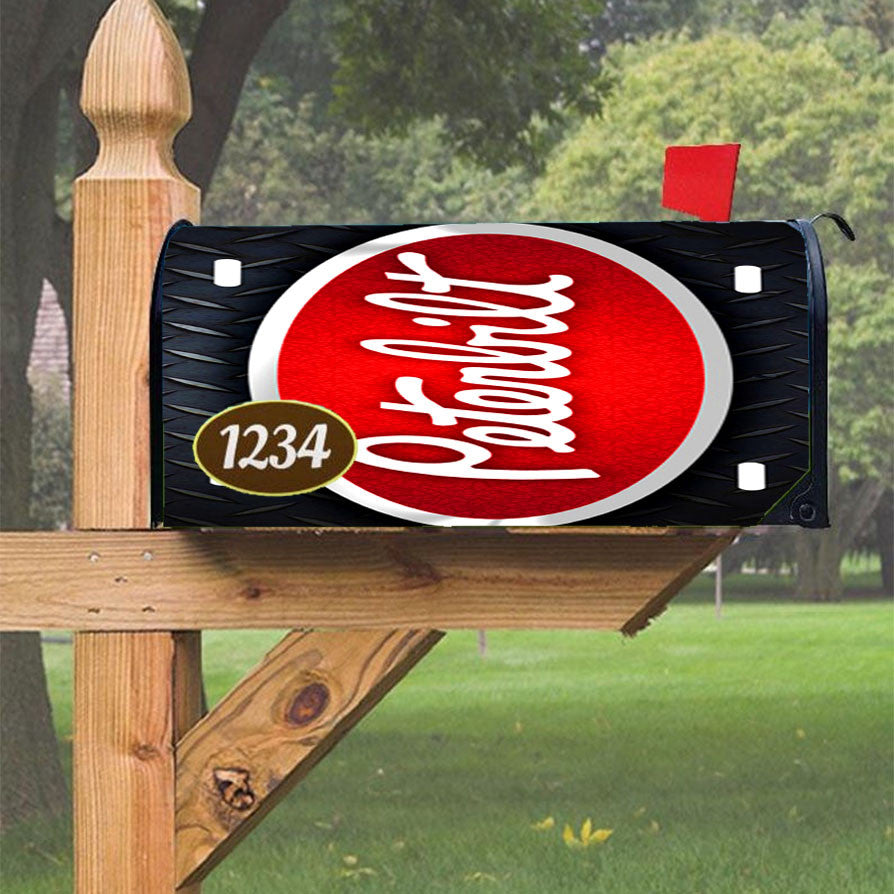 Peterbilt Logo Magnetic Mailbox Cover 18" X 21" Outdoor Decor