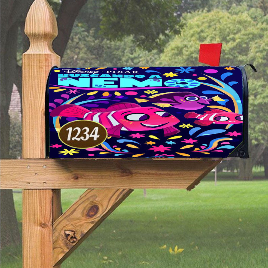 Pixar Finding Nemo Coco Art Magnetic Mailbox Cover 18" X 21" Outdoor Decor