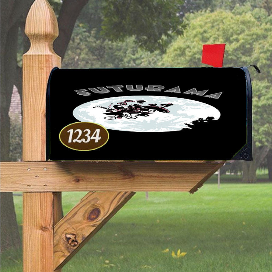 Planet Express Wallpaper Magnetic Mailbox Cover 18" X 21" Outdoor Decor