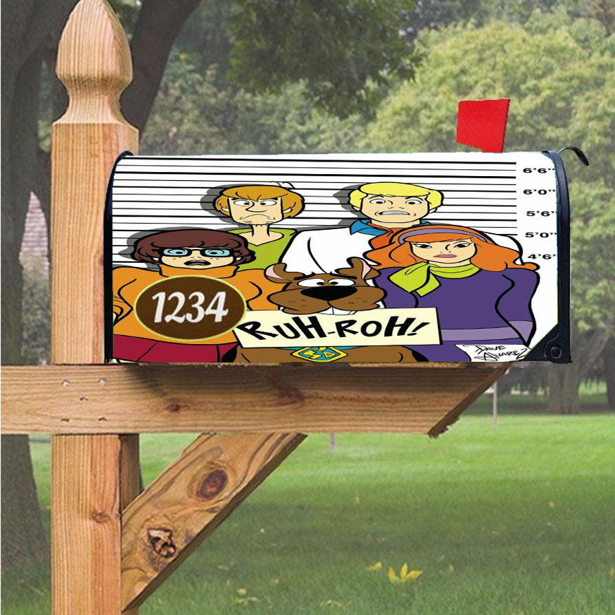 Scooby Doo Back Mystery Car Magnetic Mailbox Cover 18" X 21" Outdoor Decor