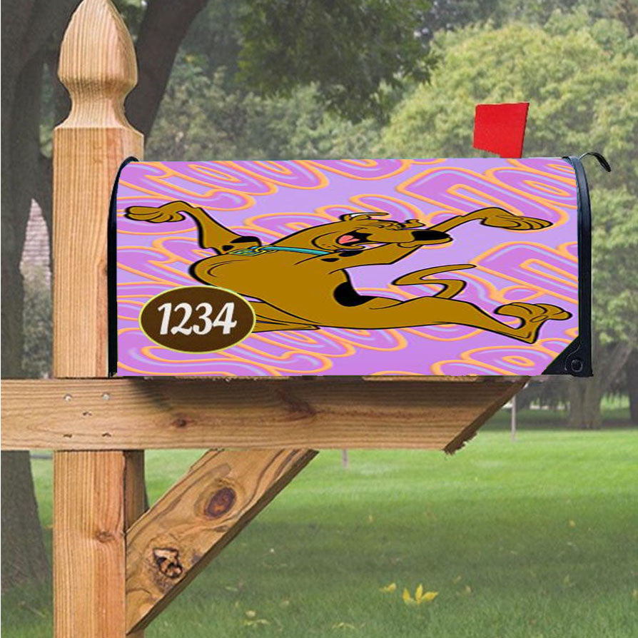 Scooby Doo Dog Cartoon Red Magnetic Mailbox Cover 18" X 21" Outdoor Decor