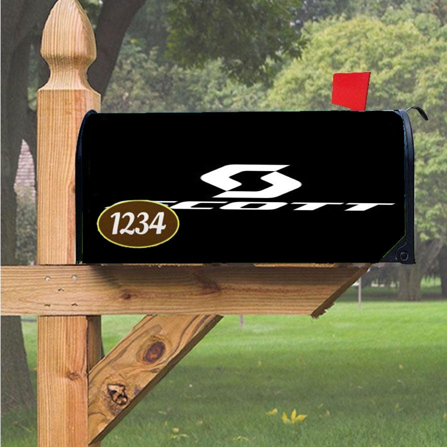Scott Bicycle Logo Magnetic Mailbox Cover 18" X 21" Outdoor Decor