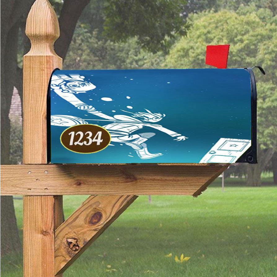 Scott Pilgrim In Galaxy Magnetic Mailbox Cover 18" X 21" Outdoor Decor