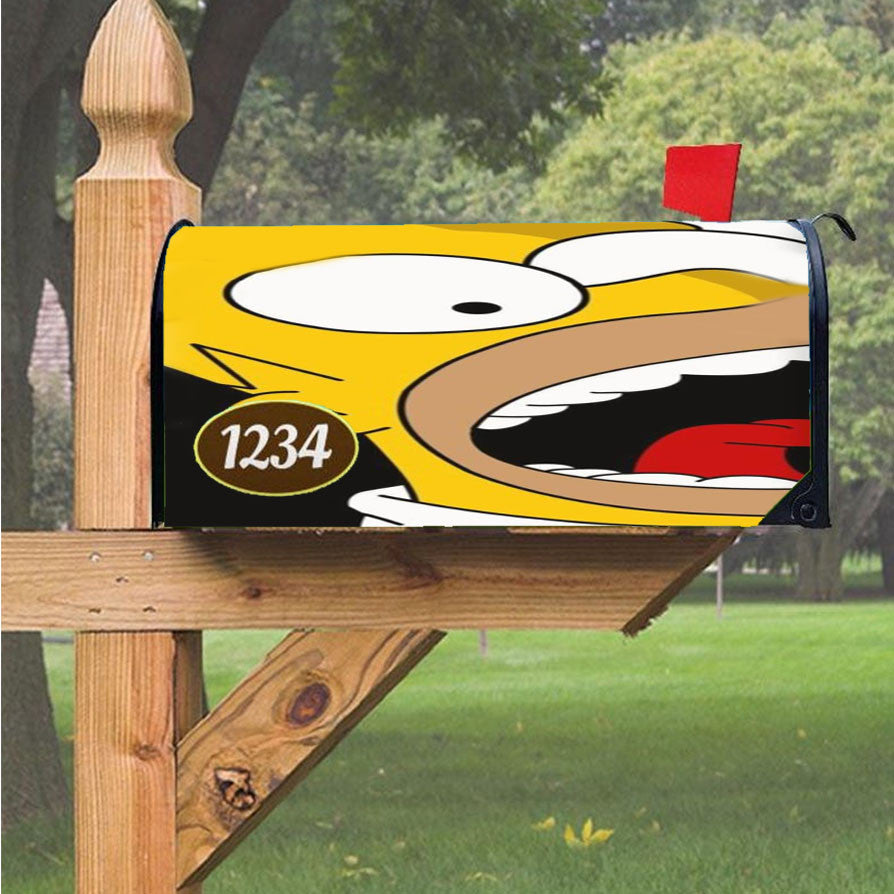 Simpsons Shout Magnetic Mailbox Cover 18" X 21" Outdoor Decor