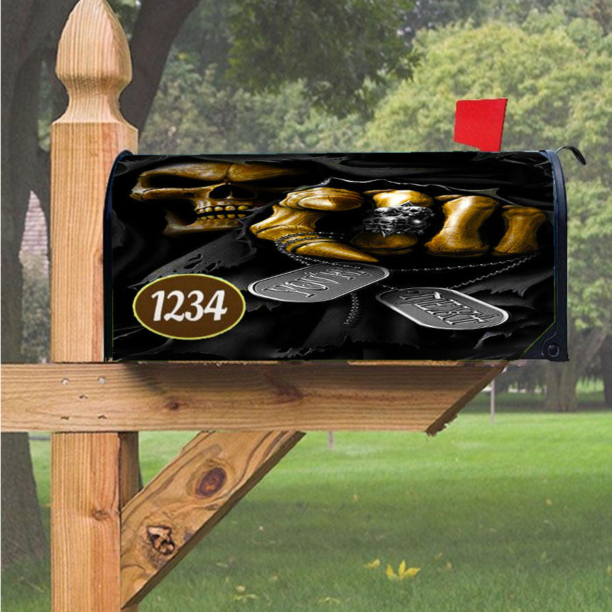 Skull You'Re Next Magnetic Mailbox Cover 18" X 21" Outdoor Decor