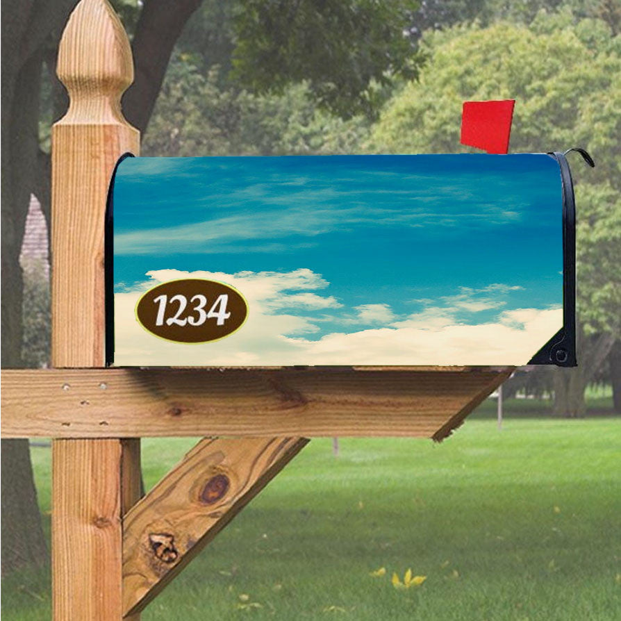 Sky Best Viem Blue Magnetic Mailbox Cover 18" X 21" Outdoor Decor