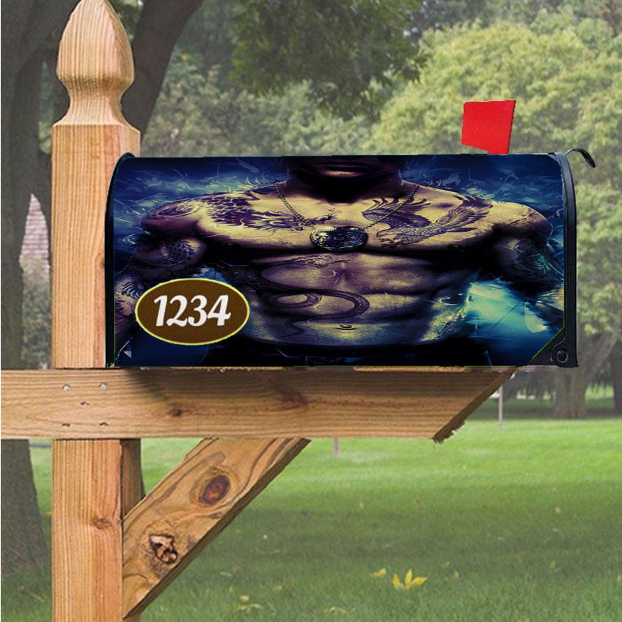 Sleeping Dogs Magnetic Mailbox Cover 18" X 21" Outdoor Decor