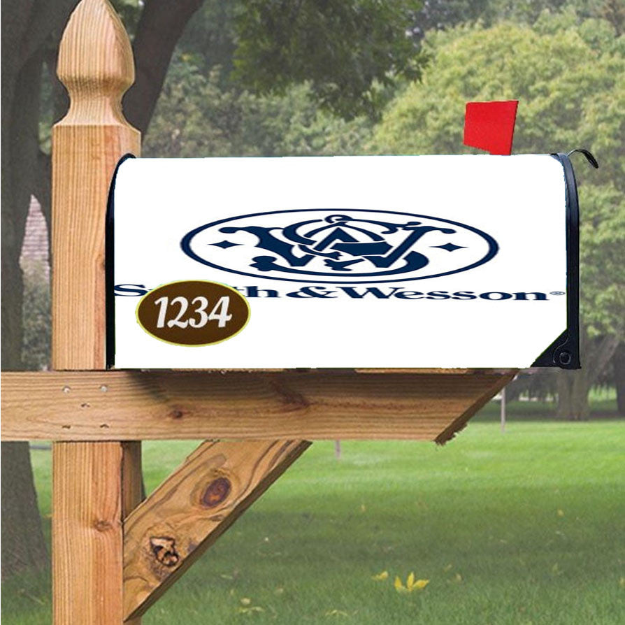 Smith And Wesson New Magnetic Mailbox Cover 18" X 21" Outdoor Decor