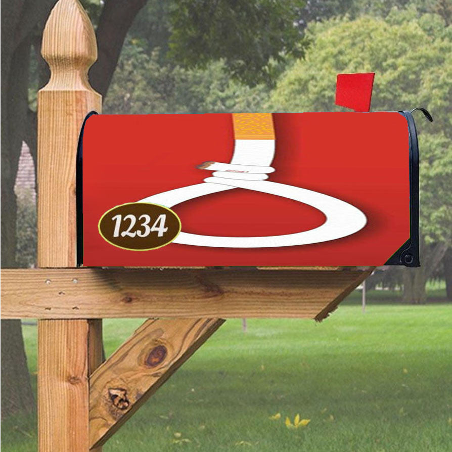 Smoking Equals Death Magnetic Mailbox Cover 18" X 21" Outdoor Decor