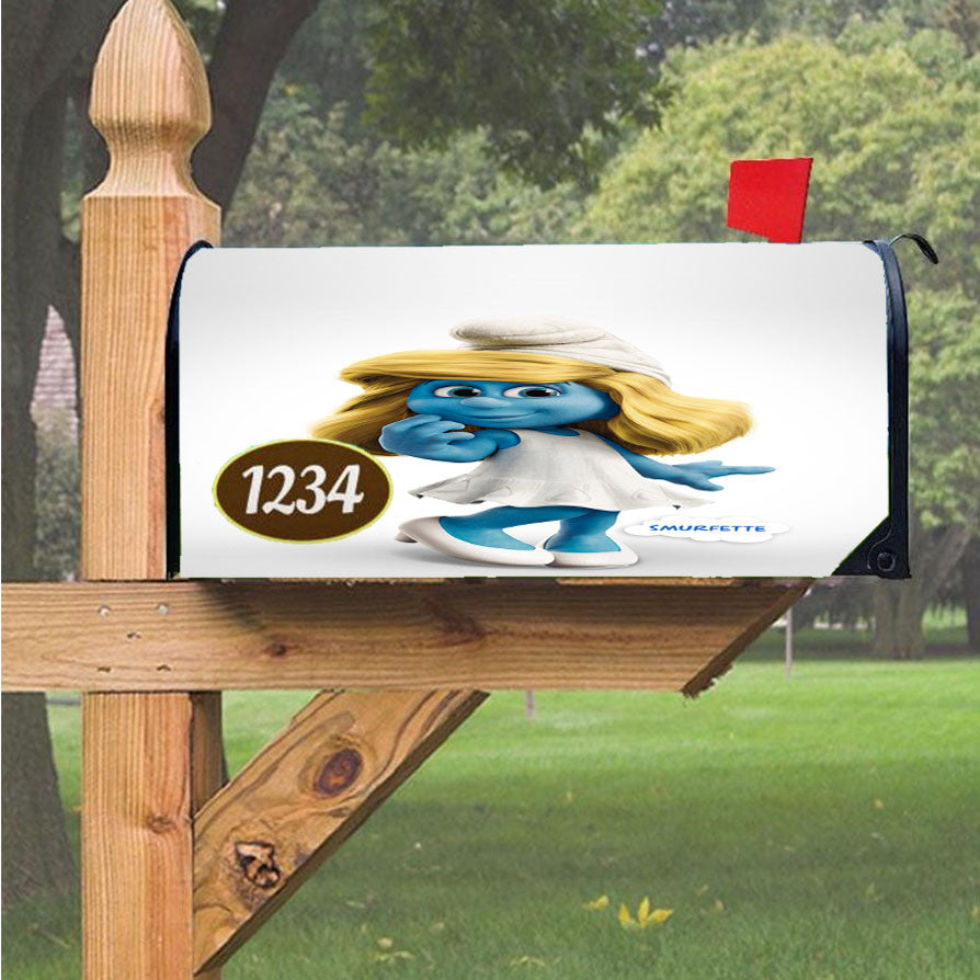 Smurfs Smurfette Magnetic Mailbox Cover 18" X 21" Outdoor Decor