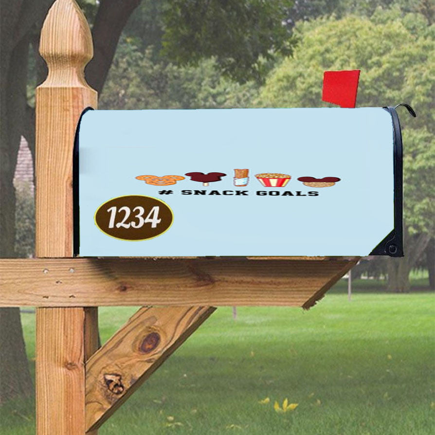 Snack Goals Magnetic Mailbox Cover 18" X 21" Outdoor Decor