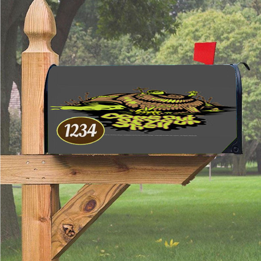 Snailface Magnetic Mailbox Cover 18" X 21" Outdoor Decor