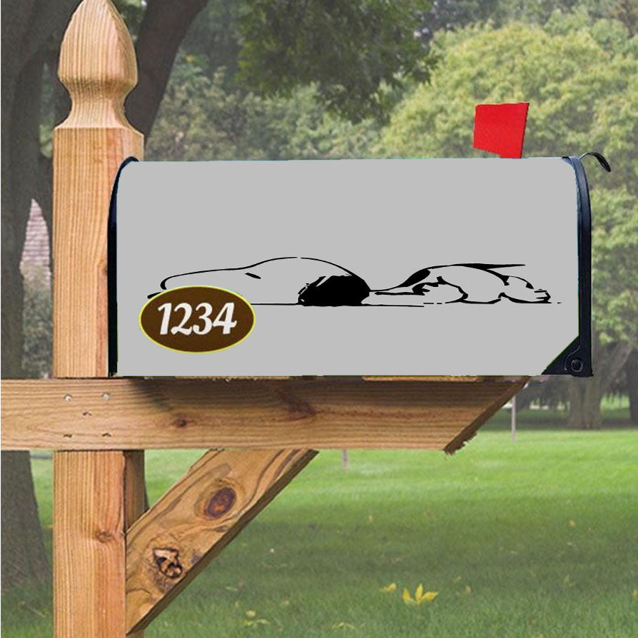 Snoopy Dog Perfect Friend Magnetic Mailbox Cover 18" X 21" Outdoor Decor