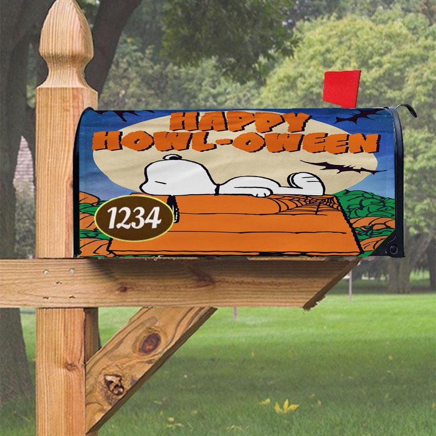 Snoopy Heart Magnetic Mailbox Cover 18" X 21" Outdoor Decor