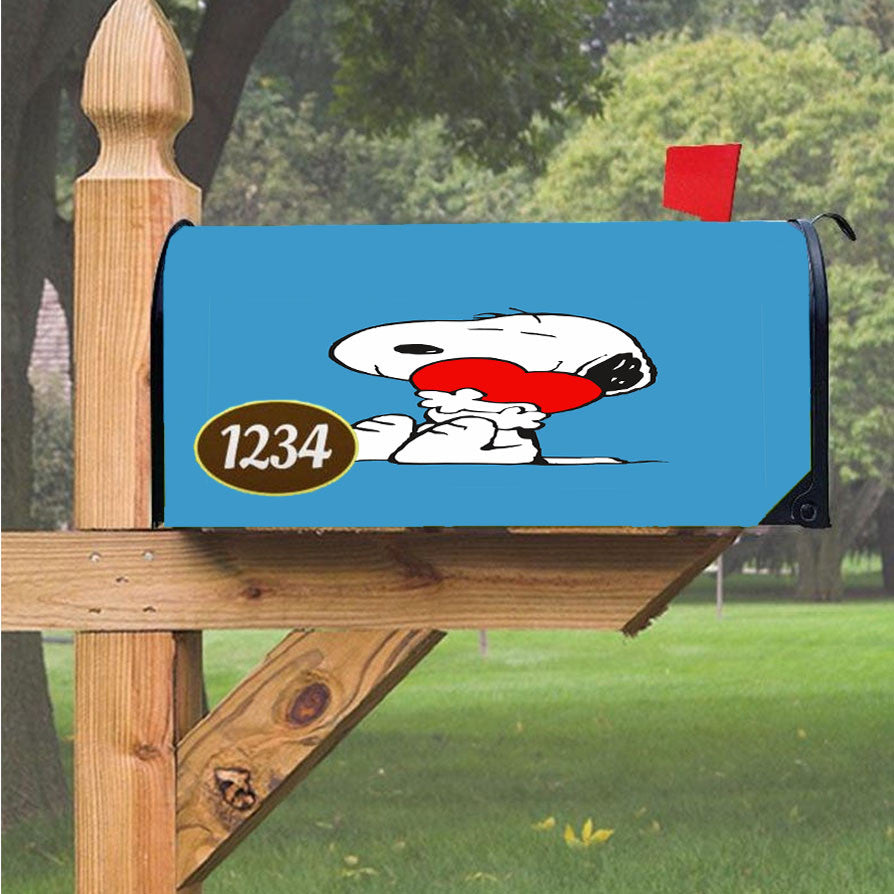 Snoopy Home Sweet Home Magnetic Mailbox Cover 18" X 21" Outdoor Decor