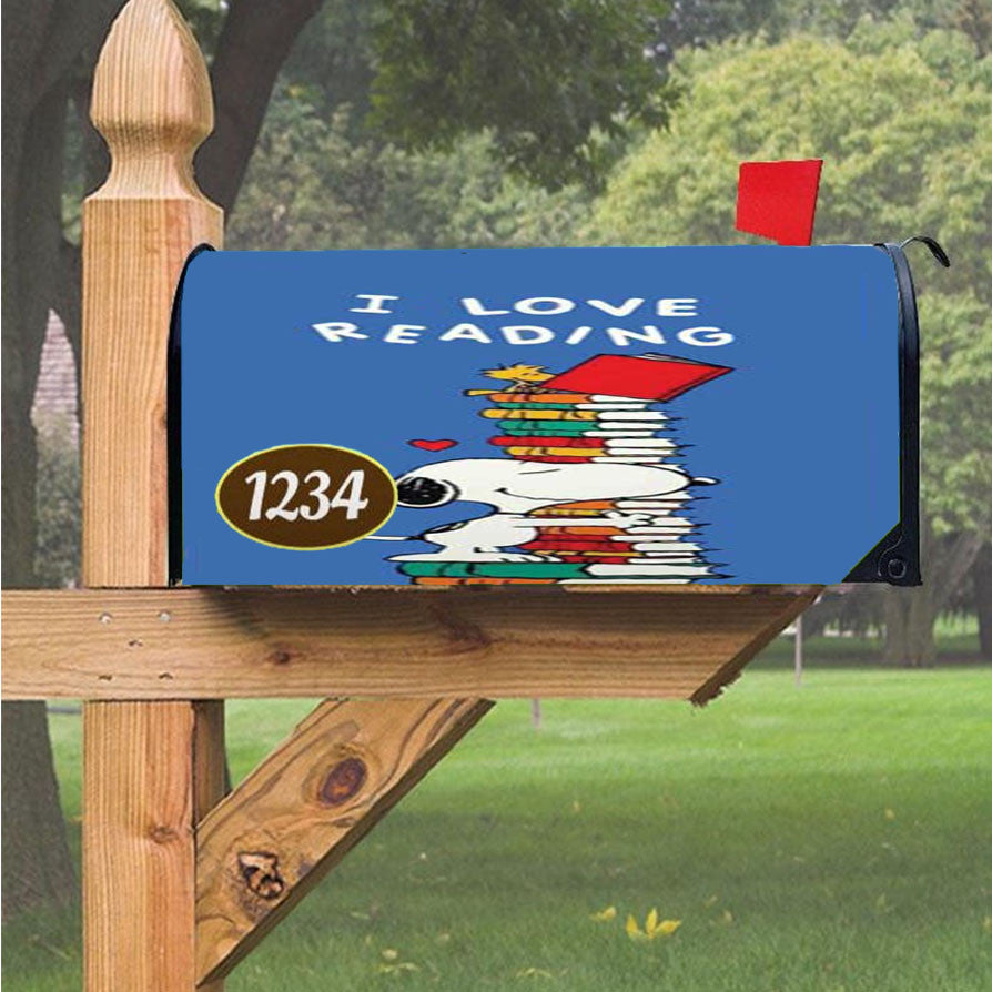 Snoopy Kite At France Magnetic Mailbox Cover 18" X 21" Outdoor Decor