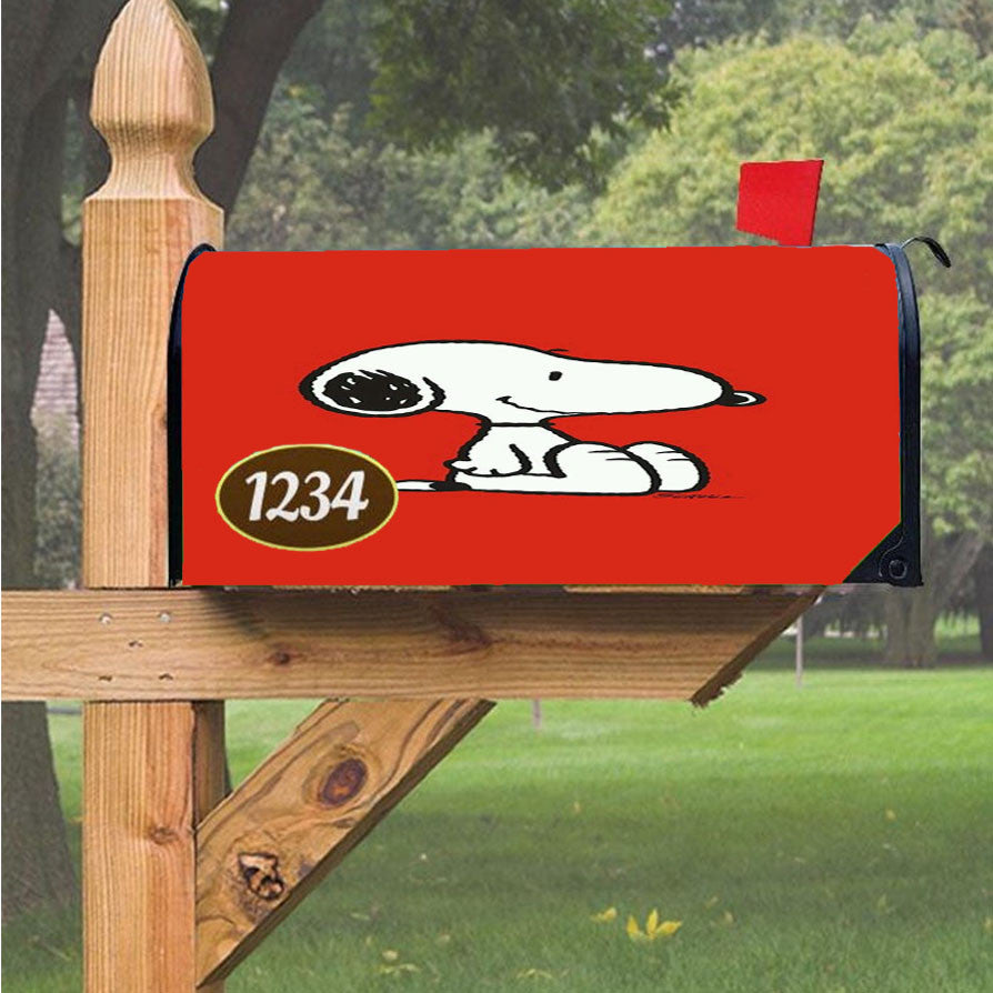 Snoopy Rollercoaster Magnetic Mailbox Cover 18" X 21" Outdoor Decor
