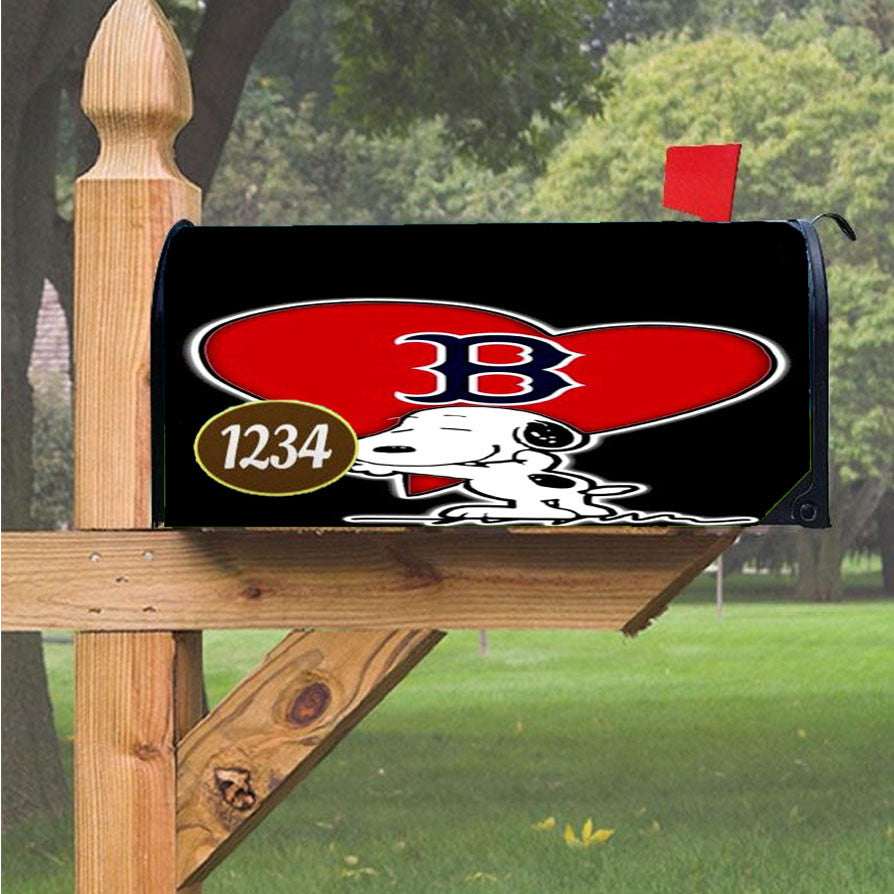 Snoopy Summer Beach Magnetic Mailbox Cover 18" X 21" Outdoor Decor
