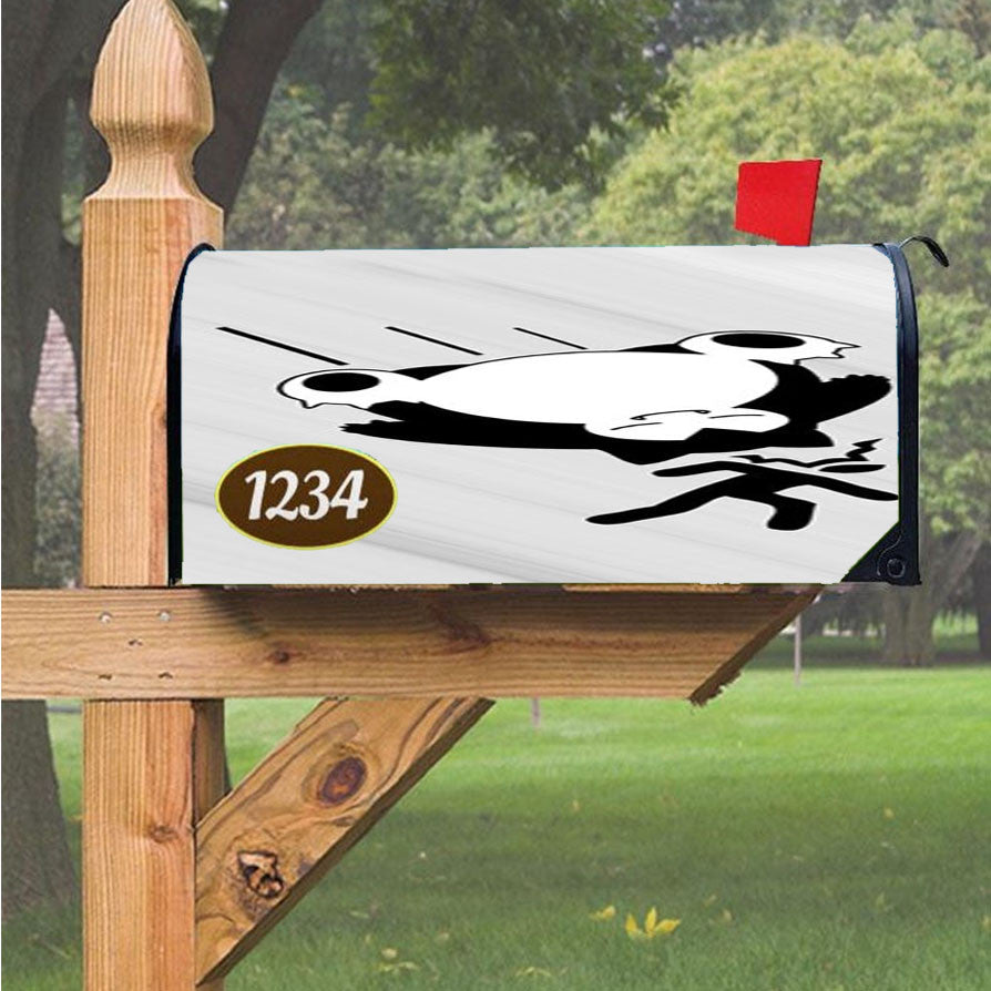 Snorlax Crash Magnetic Mailbox Cover 18" X 21" Outdoor Decor