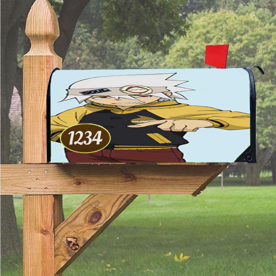 Soul Eater Jacket Magnetic Mailbox Cover 18" X 21" Outdoor Decor