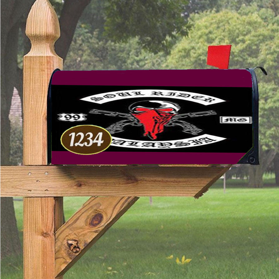 Soul Rider Malaysia Magnetic Mailbox Cover 18" X 21" Outdoor Decor