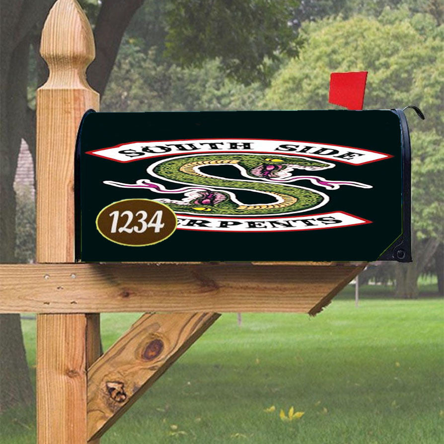 South Side Serpents Magnetic Mailbox Cover 18" X 21" Outdoor Decor