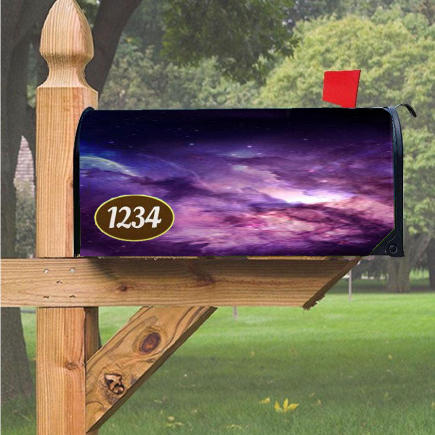 Space Flight Sky Shadow Magnetic Mailbox Cover 18" X 21" Outdoor Decor