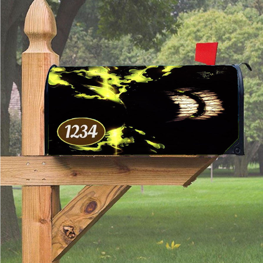 Spawn Eyes Fire Magnetic Mailbox Cover 18" X 21" Outdoor Decor