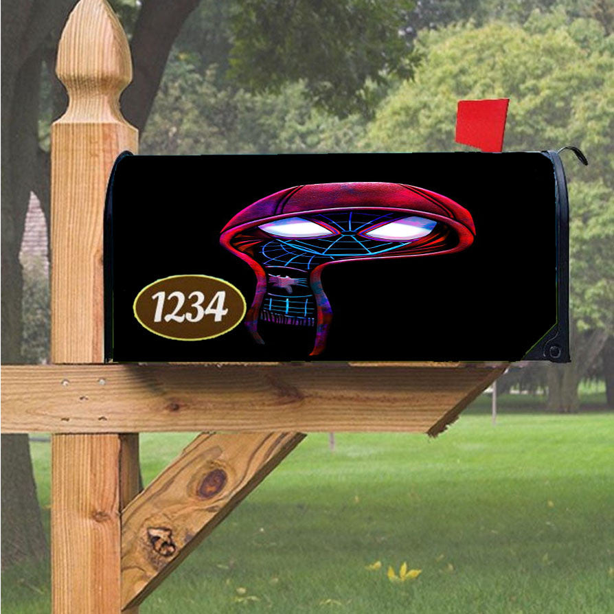 Spider Man Battle Damaged Magnetic Mailbox Cover 18" X 21" Outdoor Decor
