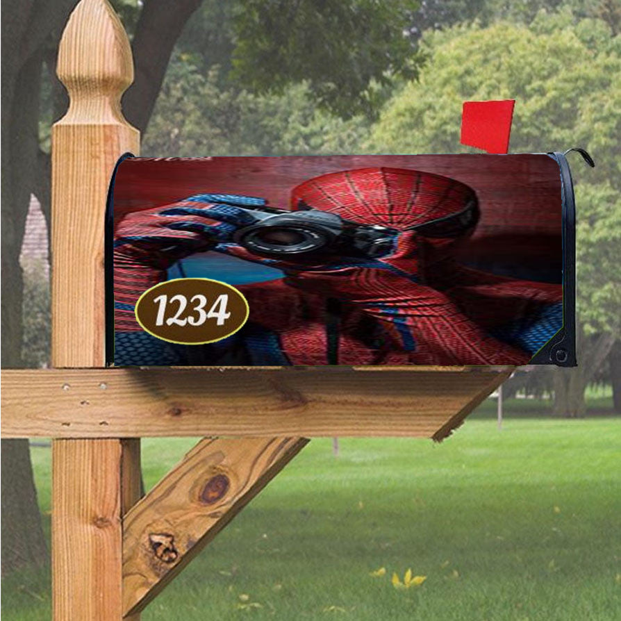 Spider Man Character Magnetic Mailbox Cover 18" X 21" Outdoor Decor