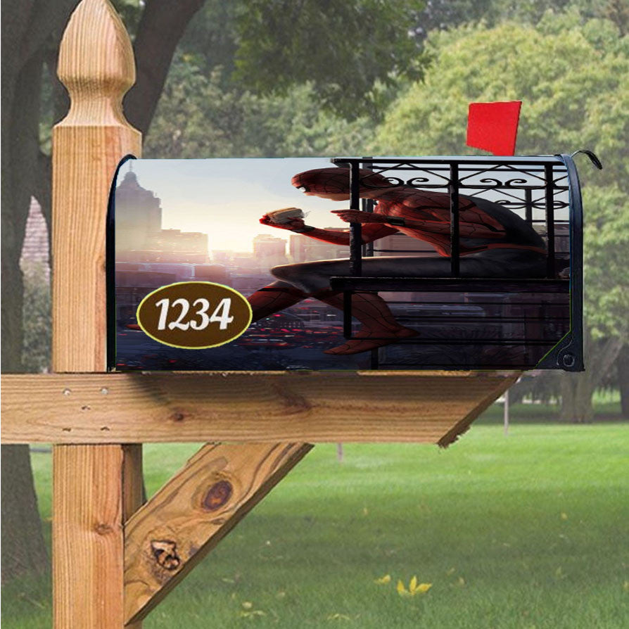 Spider Man Into The Spider Verse Magnetic Mailbox Cover 18" X 21" Outdoor Decor