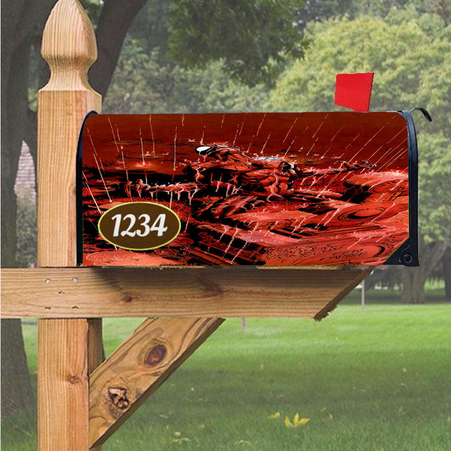 Spider Man Skull Webs Magnetic Mailbox Cover 18" X 21" Outdoor Decor