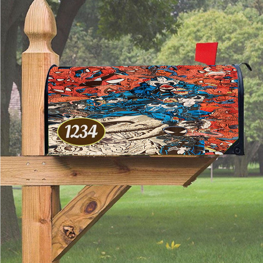 Spiderman 0 Magnetic Mailbox Cover 18" X 21" Outdoor Decor