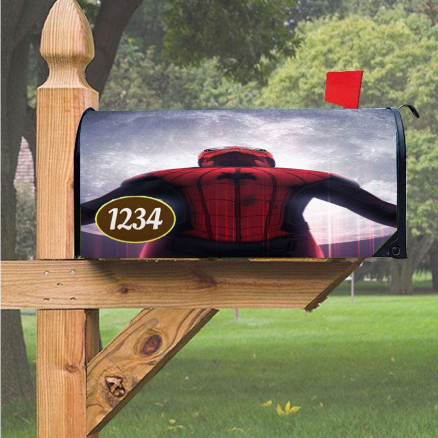 Spiderman Far From Home Logo Magnetic Mailbox Cover 18" X 21" Outdoor Decor