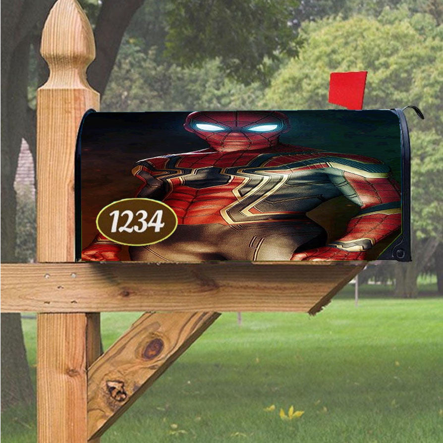 Spiderman Homecoming Suit Up Magnetic Mailbox Cover 18" X 21" Outdoor Decor