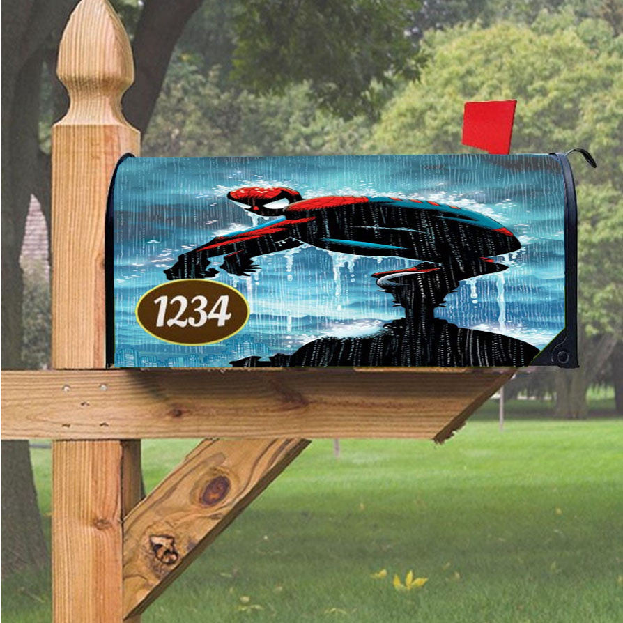 Spiderman In The Spiderverse Poster Magnetic Mailbox Cover 18" X 21" Outdoor Decor