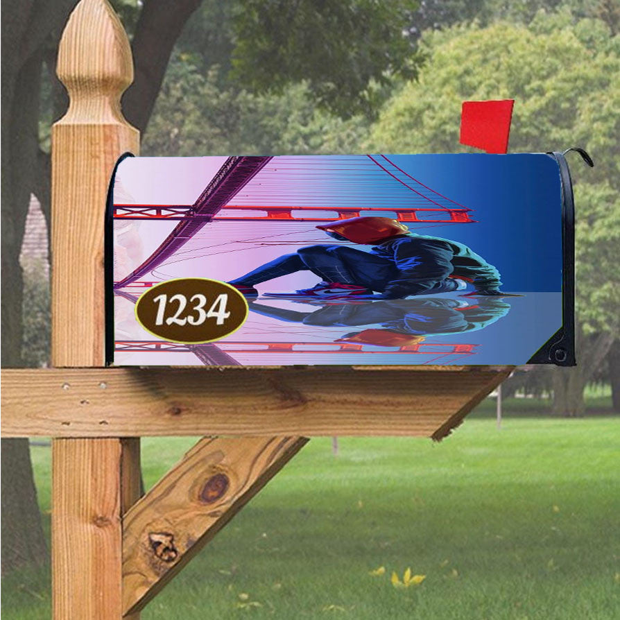 Spiderman On Behance Magnetic Mailbox Cover 18" X 21" Outdoor Decor