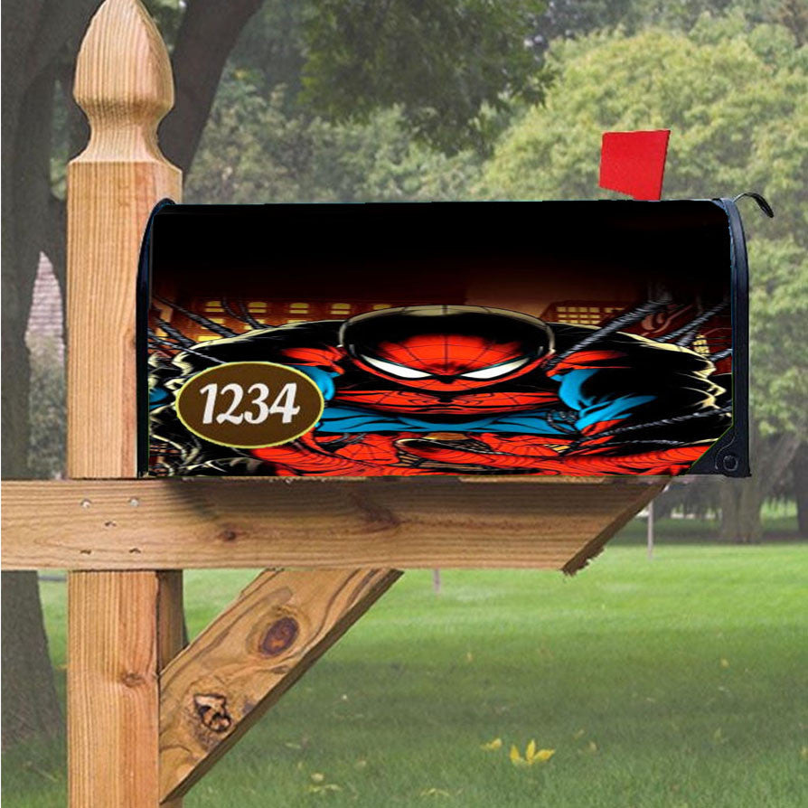 Spiderman On You Parallax Magnetic Mailbox Cover 18" X 21" Outdoor Decor