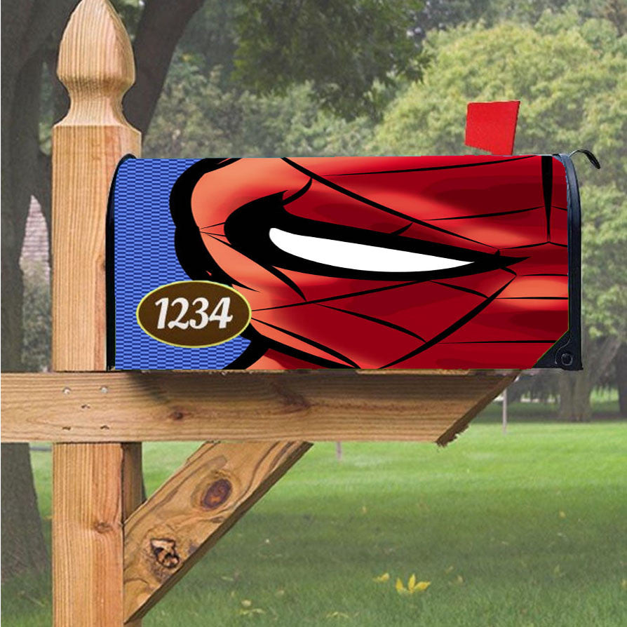 Spidey Right Side Face Magnetic Mailbox Cover 18" X 21" Outdoor Decor
