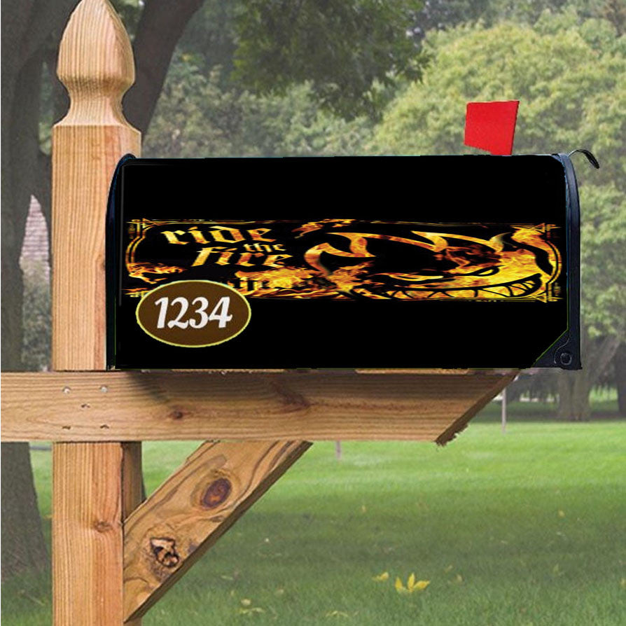 Spitfire Ride The Fire Magnetic Mailbox Cover 18" X 21" Outdoor Decor