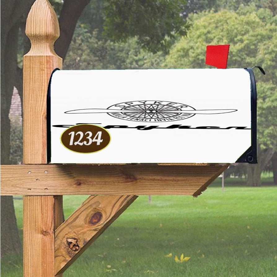 Spyker White Magnetic Mailbox Cover 18" X 21" Outdoor Decor