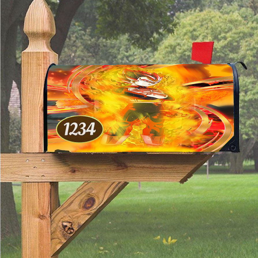 Ssg Vegeta Magnetic Mailbox Cover 18" X 21" Outdoor Decor