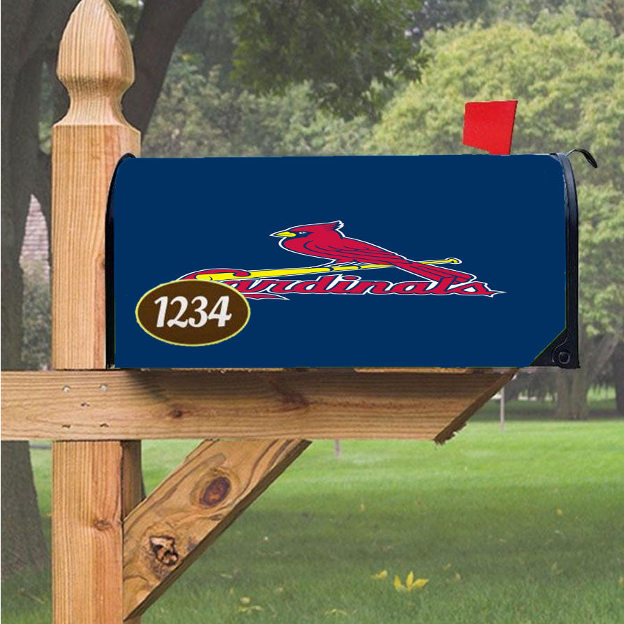 St Louis Cardinals World Series Emblem Magnetic Mailbox Cover 18" X 21" Outdoor Decor