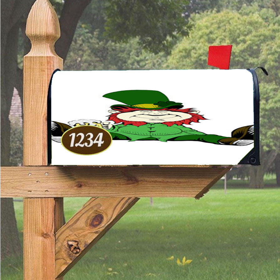 St Patricks Day Clover Magnetic Mailbox Cover 18" X 21" Outdoor Decor