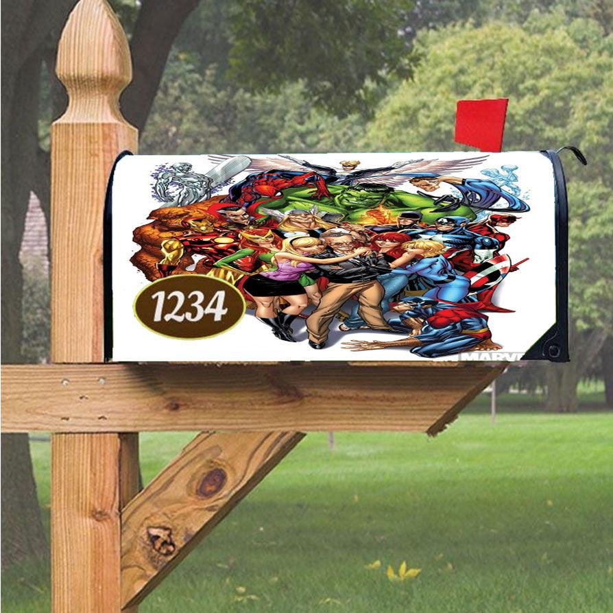 Stan Lee And Company Marvel Super Hero Magnetic Mailbox Cover 18" X 21" Outdoor Decor