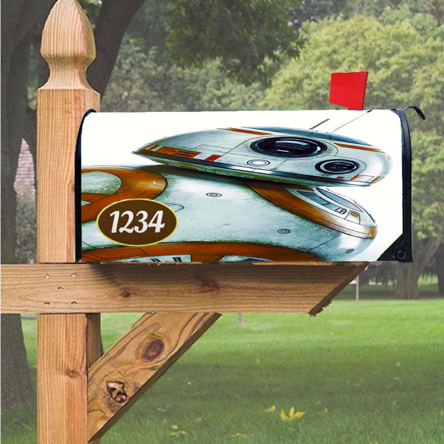 Star Wars Bb8 Wallpaper Magnetic Mailbox Cover 18" X 21" Outdoor Decor
